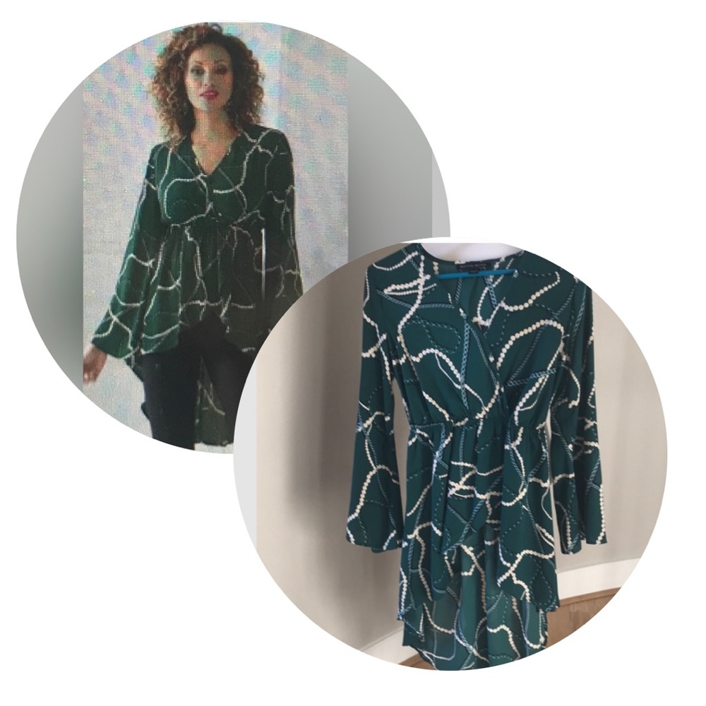 Boston Proper blouse tunic hi-lo